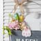 Glitzhome® 18" Easter Wooden Bunny Eggs Wall Décor